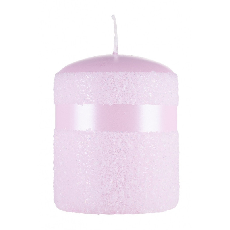 Świeca słupek DONAU HOME Milo, 70x90mm, róż perła