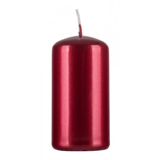 Świeca słupek DONAU HOME Standard Lakier, 50x100mm, 4 szt., czerwony metaliczny połysk