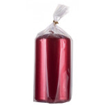 Świeca słupek DONAU HOME Standard Lakier, 60x115mm, czerwony metaliczny połysk