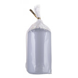 Świeca słupek DONAU HOME Standard Lakier, 60x115mm, jasny szary metaliczny mat