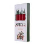 Świeca stołowa DONAU HOME Spiced Christmas, 20x170mm, 4 szt., jabłko z cynamonem, czerwony