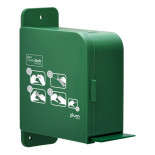 Dozownik do bandaży PLUM QuickSoft, pusty, do montażu na ścianie, zielony