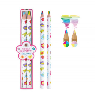 Zestaw prezentowy TRENDHAUS GFH, kredki wielokolorowe, 2 szt., mix kolorów