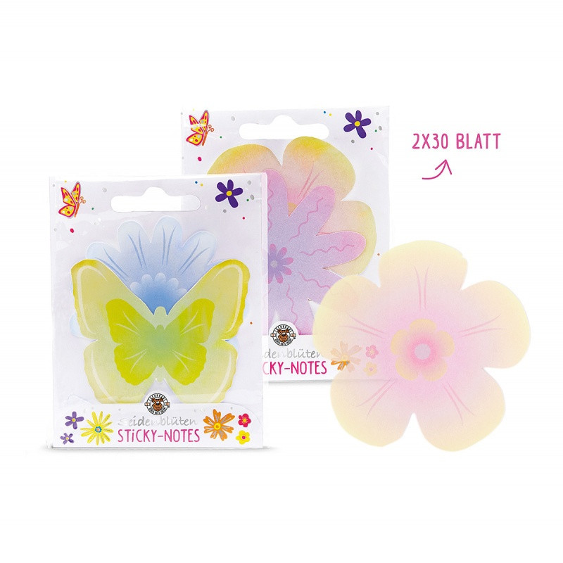 Karteczki samoprzylepne TRENDHAUS GFH, 2×30 kart., mix kolorów