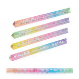 Linijka akrylowa TRENDHAUS GFH, tęcza, 18 cm, mix kolorów