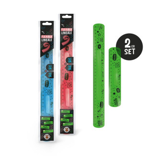 Zestaw linijek elastycznych TRENDHAUS BTS, 15 cm i 30 cm, mix kolorów