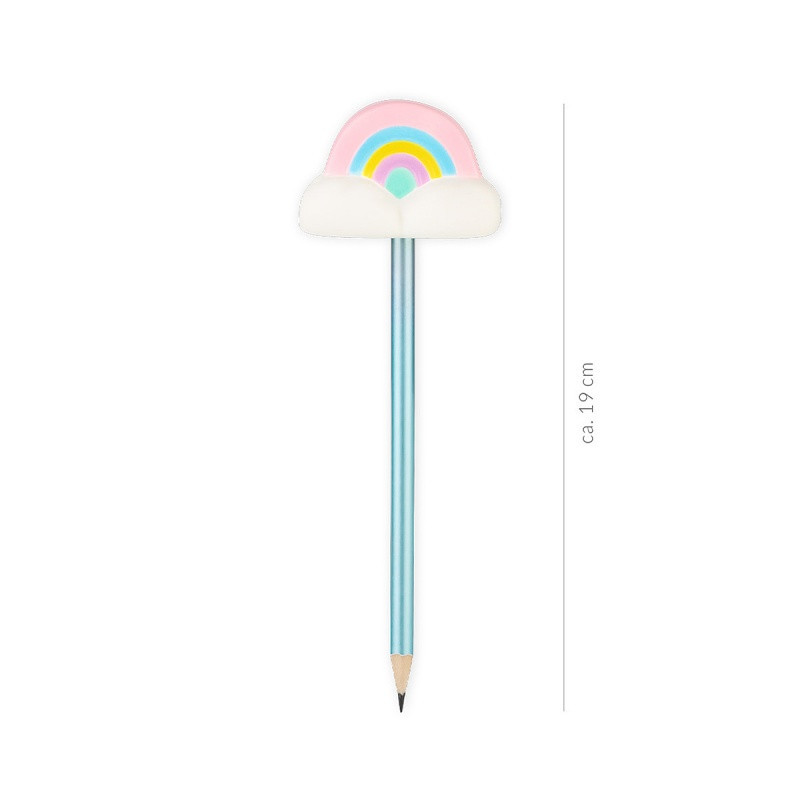 Ołówek z puszystą chmurką TRENDHAUS GF, mix kolorów