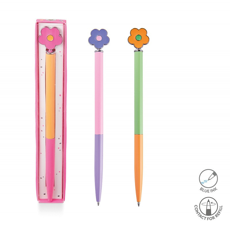 Długopis metalowy TRENDHAUS GFH, kwiatek, mix kolorów