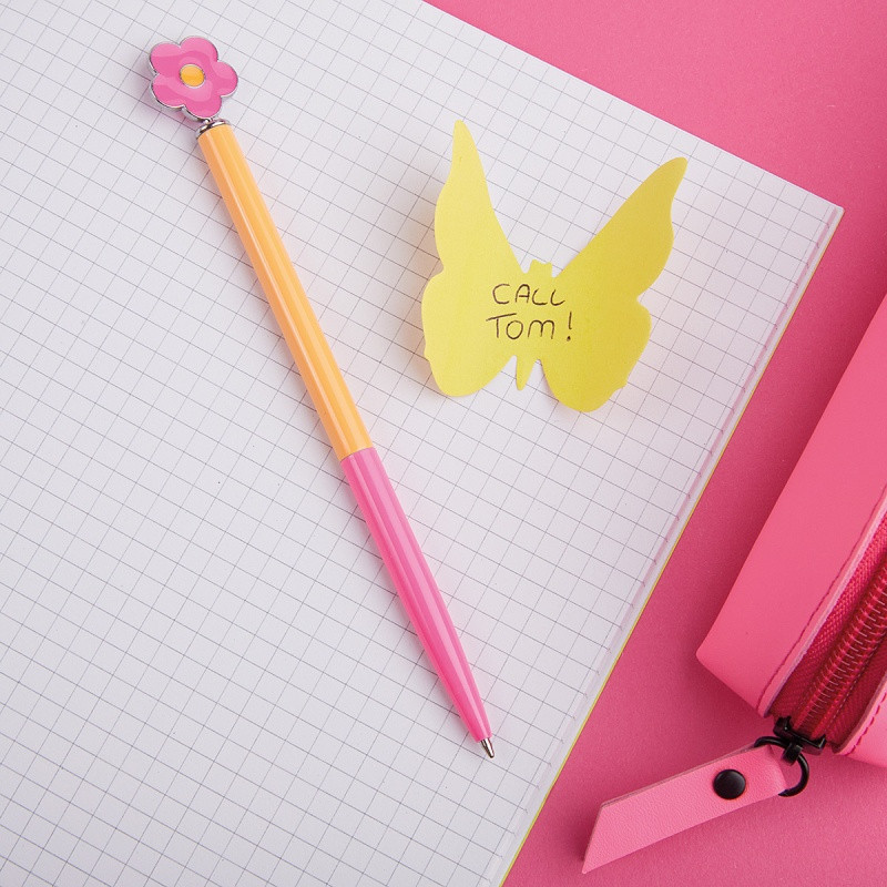 Długopis metalowy TRENDHAUS GFH, kwiatek, mix kolorów