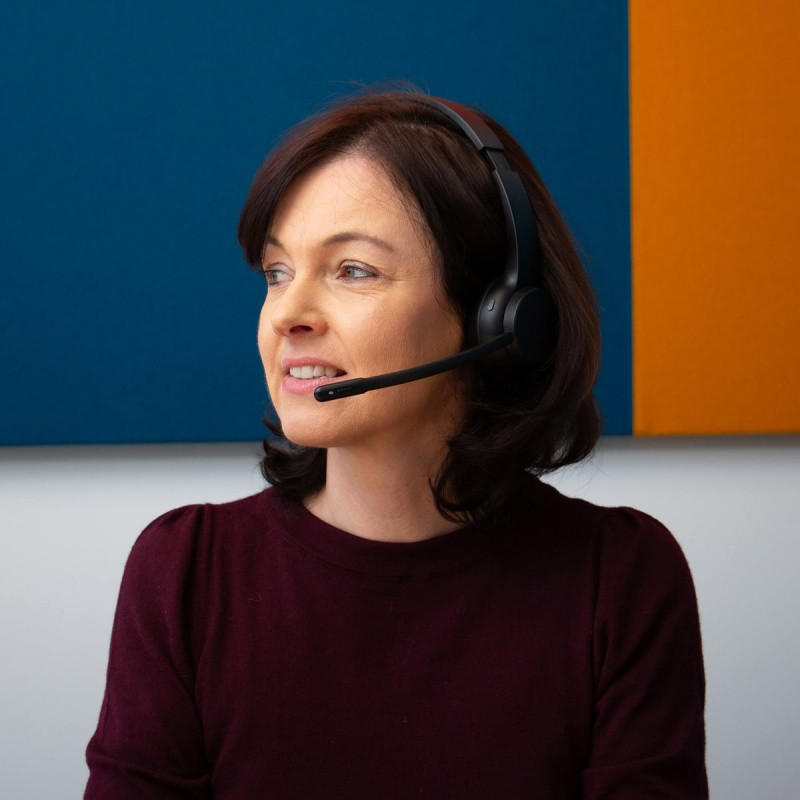 Słuchawki bezprzewodowe Q-CONNECT, z mikrofonem, czarne