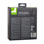 Słuchawki bezprzewodowe Q-CONNECT, z mikrofonem, czarne