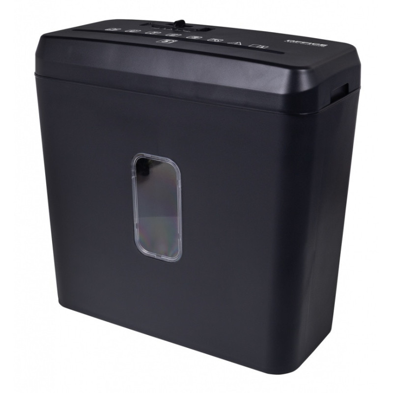 Niszczarka OFFICE PRODUCTS, ścinki, do 5 kartek A4, kosz 8l, czarna