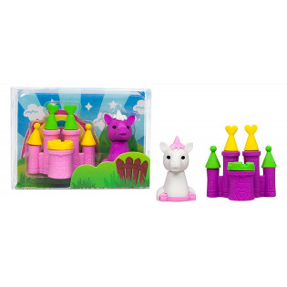 Gumka jednorożec z zamkiem TRENDHAUS ER, zestaw 2 szt., mix kolorów