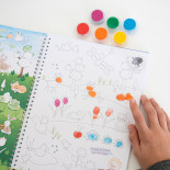 Farby do stemplowania palcami TRENDHAUS T, 6 szt., mix kolorów