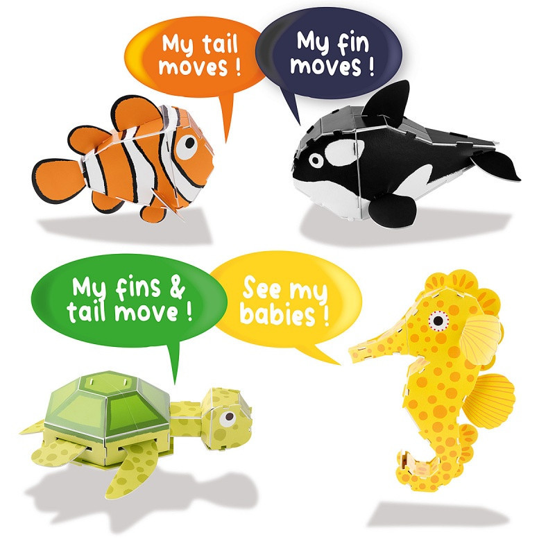 3D puzzle TRENDHAUS Animals, życie w oceanie, mix kolorów