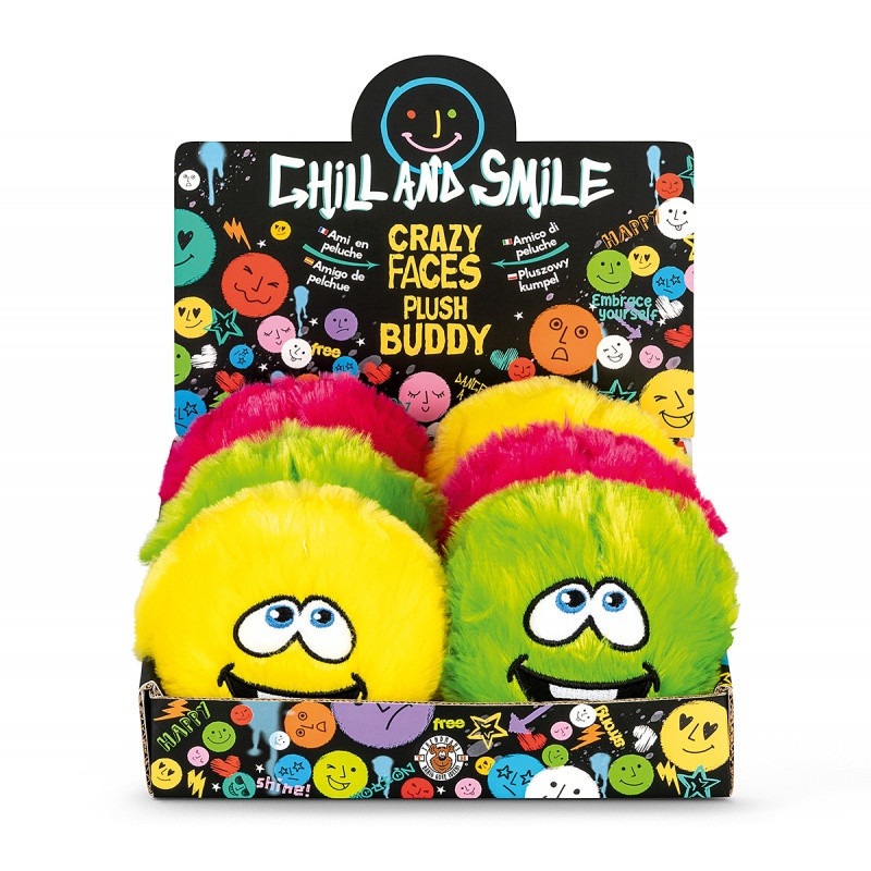 Pluszowy gniotek TRENDHAUS Ch&S, Ø 10 cm, mix kolorów