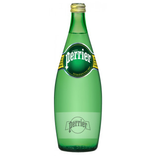 Woda PERRIER, mocny gaz, butelka szklana, 0,75l