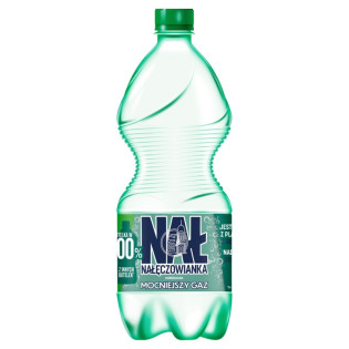 Woda mineralna NAŁĘCZOWIANKA, mocny gaz, 1l
