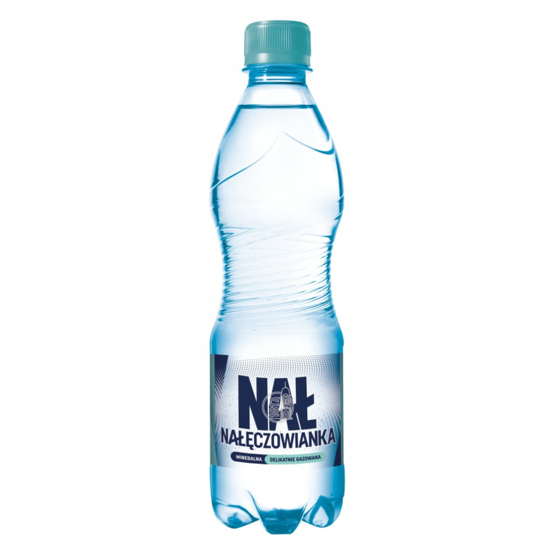 Woda mineralna NAŁĘCZOWIANKA, delikatny gaz, 0,5l