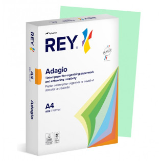 Papier ksero REY ADAGIO, A4, 160gsm, 09 zielony pastel *RYADA160X478 R100, 250 ark.
