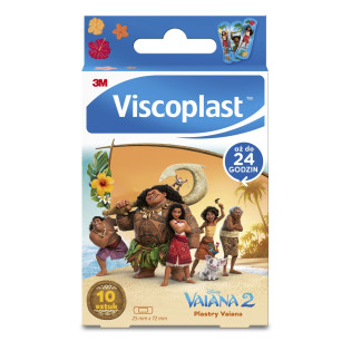Plastry dziecięce VISCOPLAST-3M, Vaiana, 72x25 mm, 10 szt., pudełko