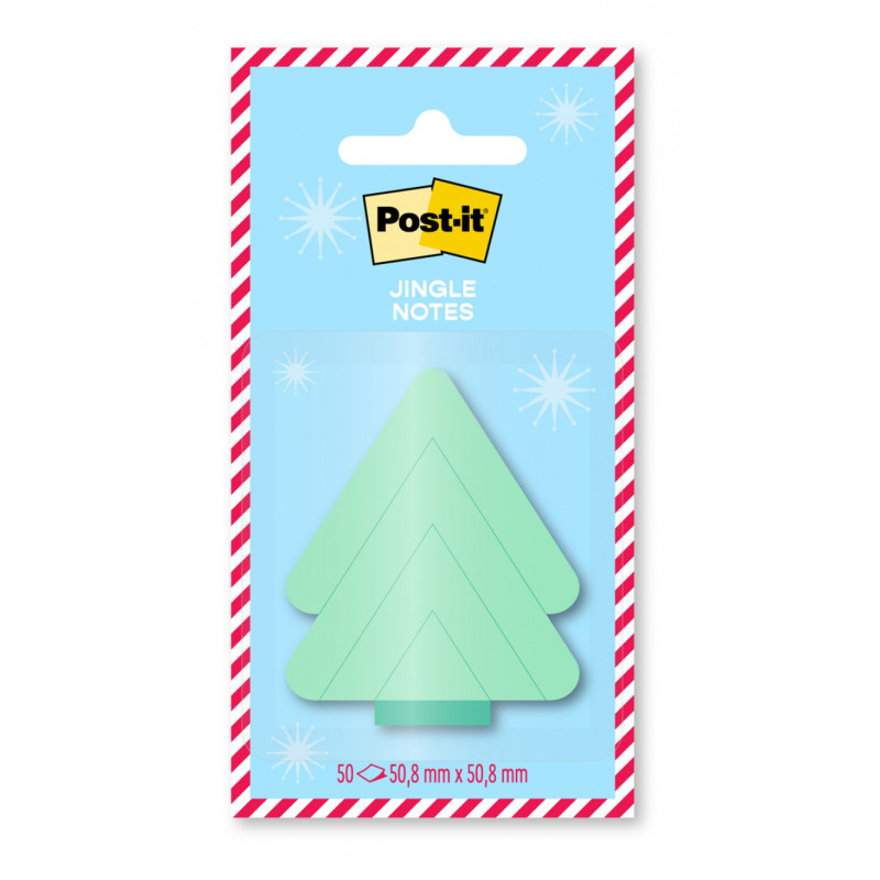 Karteczki samoprzylepne POST-IT® Notes Jingle (EMHOL25-JN-MC), 4 wzory, 50 ark./bloczek, 48 bloczków, mix kolorówblister pack