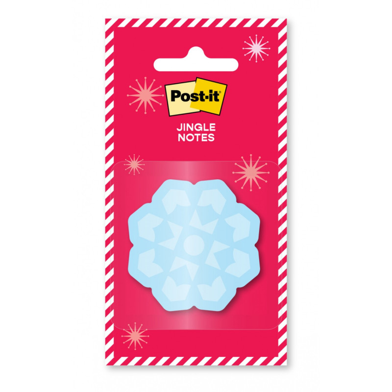 Karteczki samoprzylepne POST-IT® Notes Jingle (EMHOL25-JN-MC), 4 wzory, 50 ark./bloczek, 48 bloczków, mix kolorówblister pack