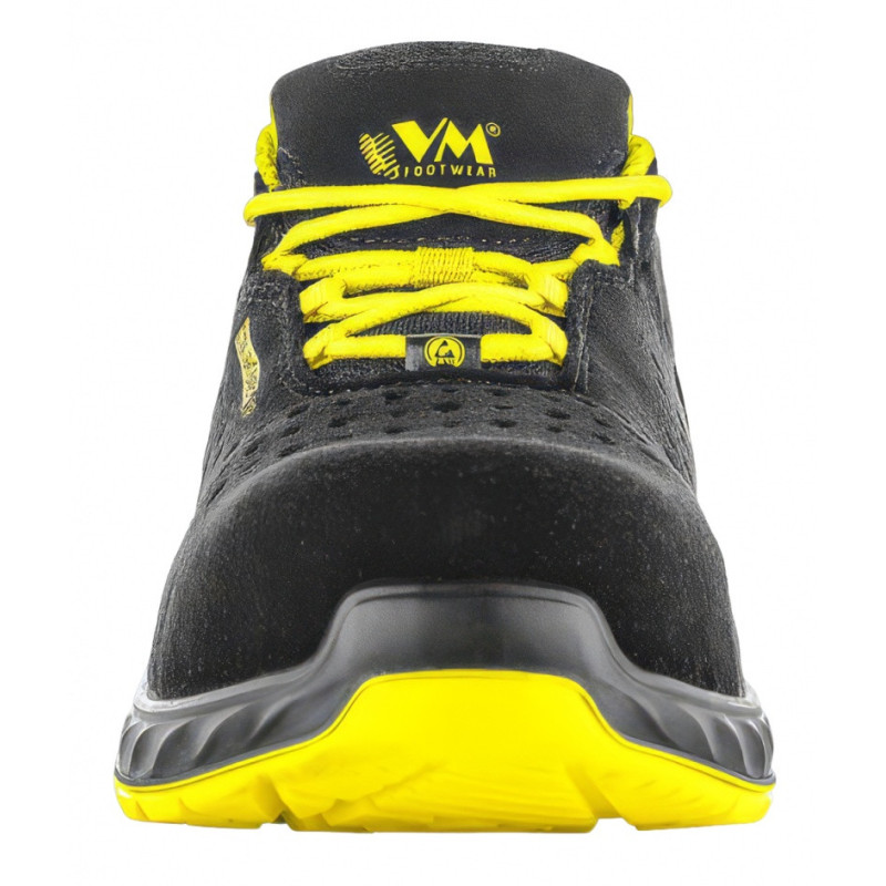 Półbuty ochronne VM FOOTWEAR Chicago 2285-S1PL ESD, rozm. 47, czarno-żółte