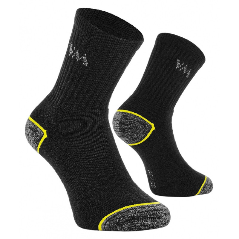 Skarpety bawełniano-poliestrowe VM FOOTWEAR, rozm. 43-46, 3 pary, czarno-szare