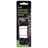 Sznurowadła VM FOOTWEAR, okrągłe, 155 cm, czarno-szare