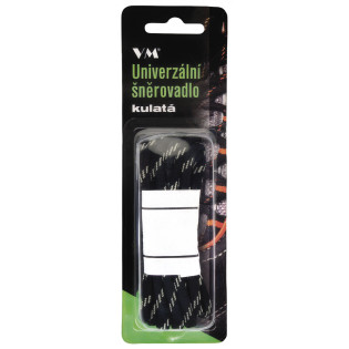 Sznurowadła VM FOOTWEAR, okrągłe, 90 cm, czarno-szare