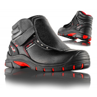 Trzewiki ochronne VM FOOTWEAR Bolton 5080-S3L, rozm. 40, czarno-czerwone