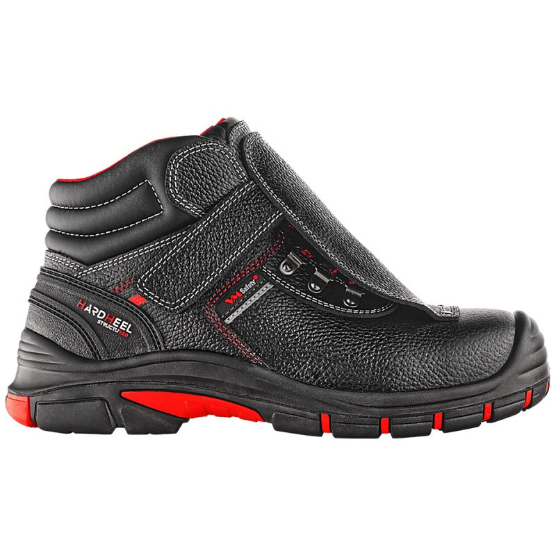 Trzewiki ochronne VM FOOTWEAR Bolton 5080-S3L, rozm. 48, czarno-czerwone