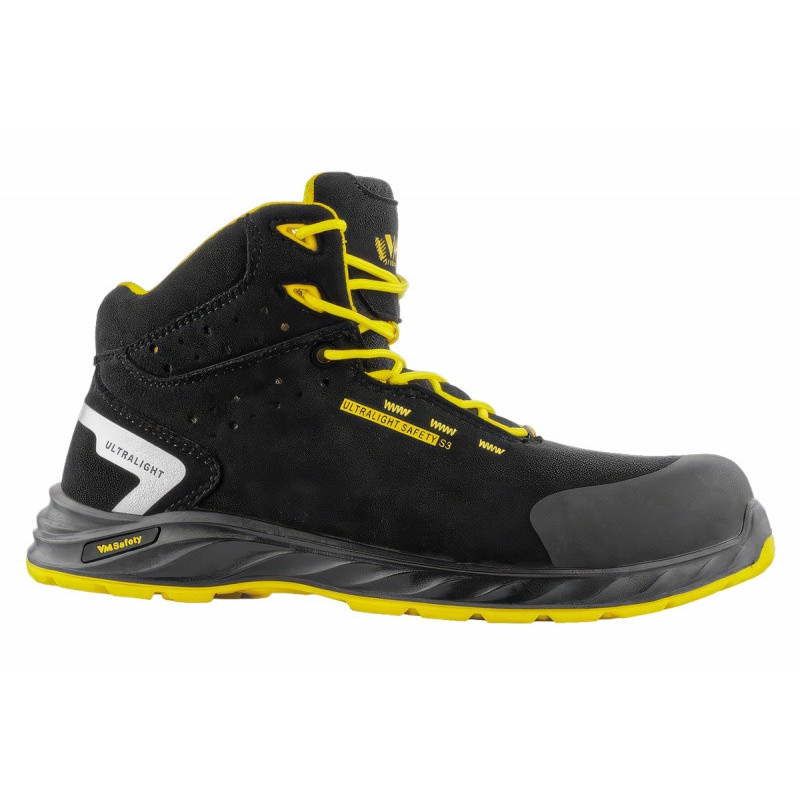 Trzewiki ochronne VM FOOTWEAR Wisconsin 2290-S3L ESD, rozm. 36, czarno-żółte