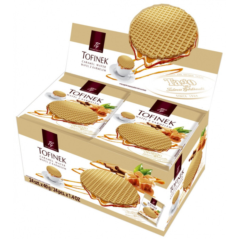 Wafel TAGO Tofinek, display, 24x40g