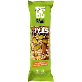 Baton BERAW!, orzechowo-miodowy z pistacją, 30g