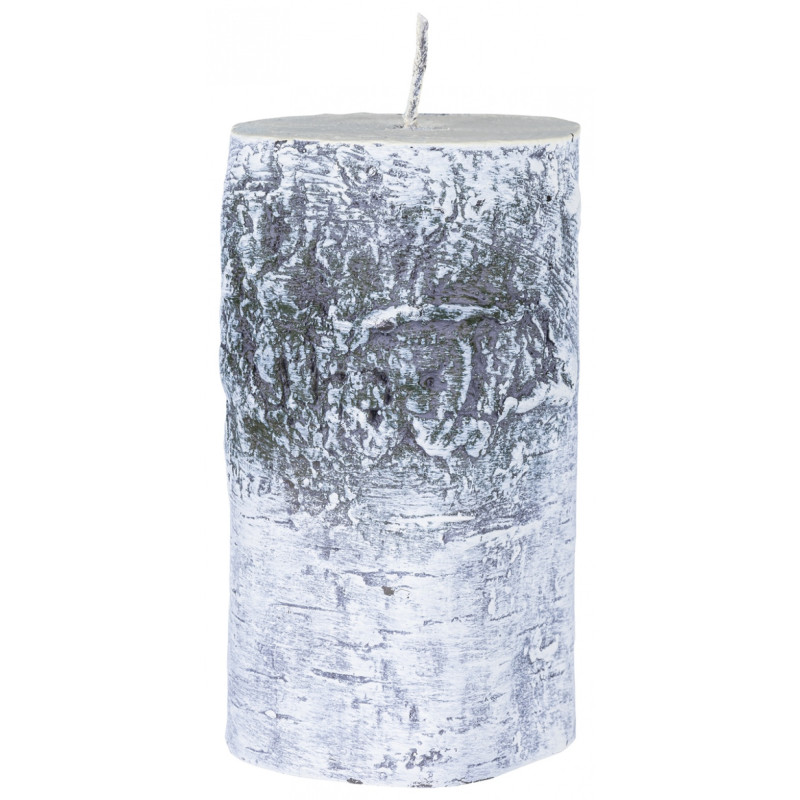 Świeca słupek DONAU HOME Brzoza, 70x120mm, biały