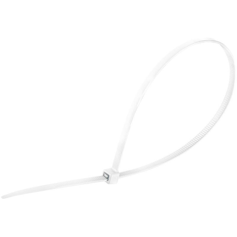 Opaski zaciskowe/trytytki DONAU TECH, 300x4,8mm, 100szt., temp. -40/80, transparentne