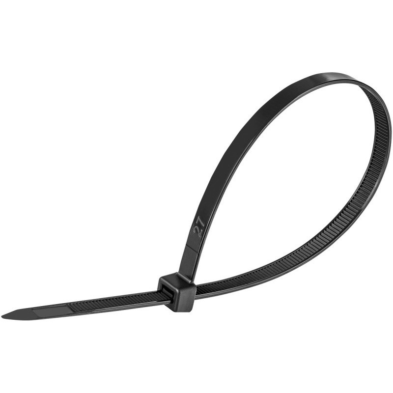 Opaski zaciskowe/trytytki DONAU TECH, 300x7,6mm, 100szt., temp. -40/80, czarne