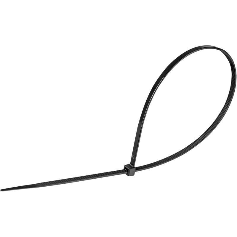 Opaski zaciskowe/trytytki DONAU TECH, 400x4,8mm, 100szt., temp. -40/80, czarne