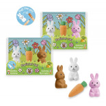 Zestaw gumek do ścierania „Zajączki i marchewka” TRENDHAUS CHS-6, mix kolorów