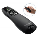 Prezenter ze wskaźnikiem laserowym Q-CONNECT, 5‑przyciskowy, czarny