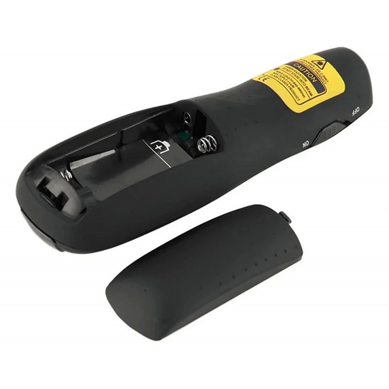 Prezenter ze wskaźnikiem laserowym Q-CONNECT, 5‑przyciskowy, czarny