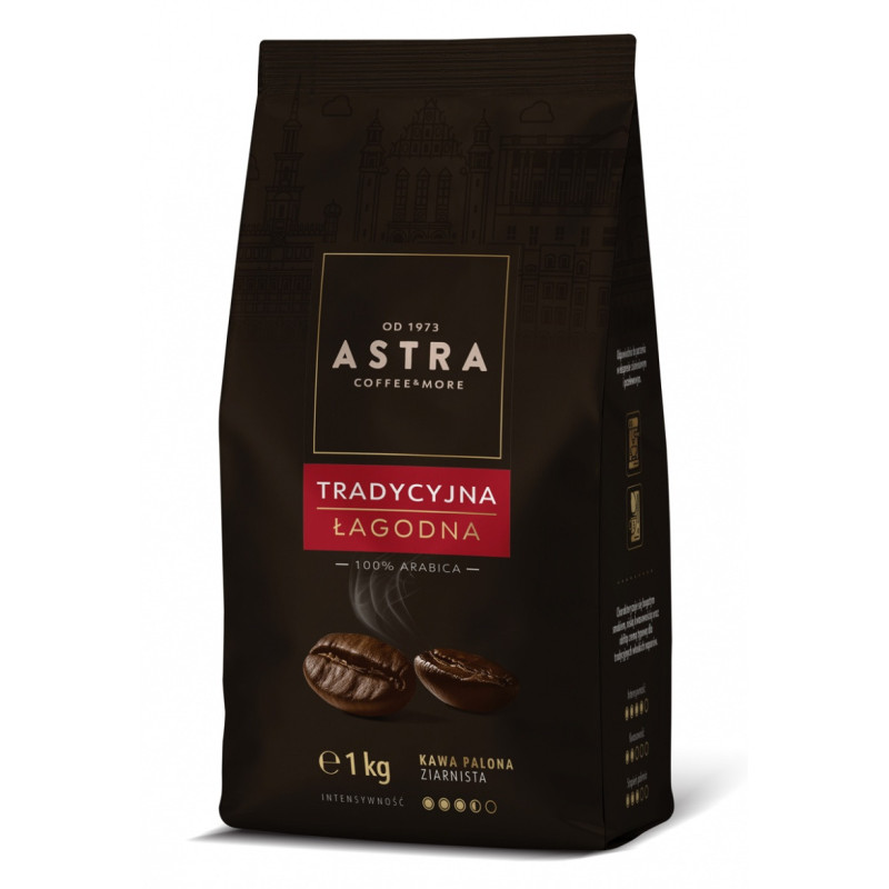 Kawa ASTRA Tradycyjna Łagodna, ziarnista, 1kg