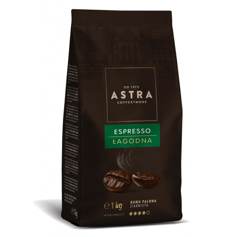 Kawa ASTRA Espresso Łagodna, ziarnista, 1kg