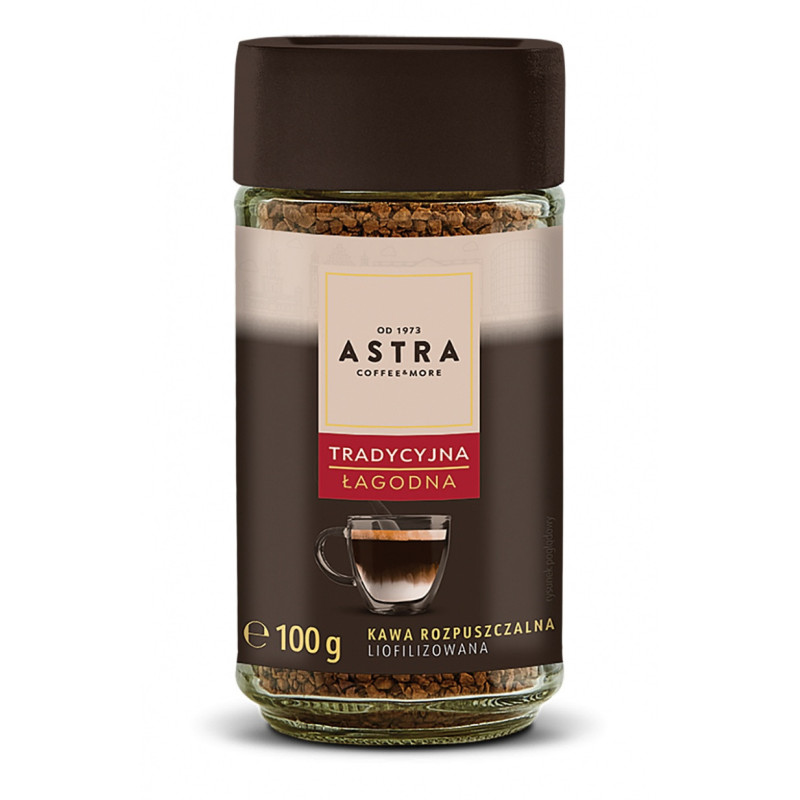 Kawa ASTRA Tradycyjna Łagodna, rozpuszczalna, 100g