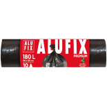 Worki na śmieci ALUFIX Profi, LDPE, 180l, 10 szt., czarne