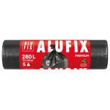 Worki na śmieci ALUFIX Profi, LDPE, 280l, 5 szt., czarne