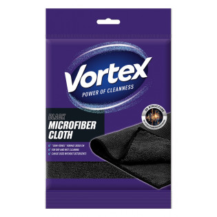 Ściereczka z mikrofibry VORTEX, półręcznik, 30x50cm, czarna