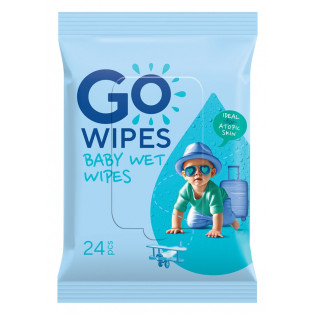 Chusteczki nawilżane dla dzieci GOWIPES, do skóry wrażliwej i atopowej, 24 szt.